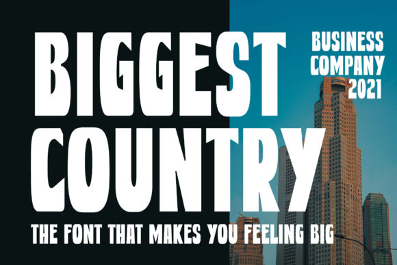 Biggest Country: A Bold Choice for High-Impact Visual Design