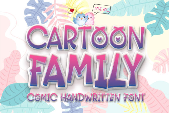 Cartoon Family: The Friendly Display Font for Engaging Designs
