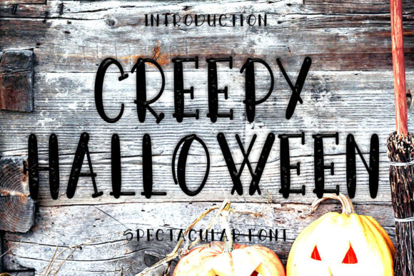 Creepy Halloween: A Simple Lettered Display Font
