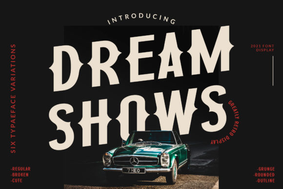Dream Shows: The Bold Display Font That Elevates Every Design