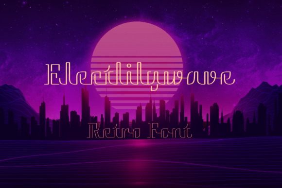 Electlilywave: Elevating Digital Design with a Bold, Techno-Inspired Display Font