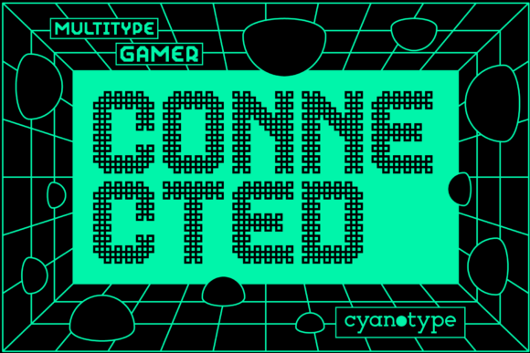 Gamer Connected: The Pixelated Font That Bridges Retro Nostalgia and Modern Design