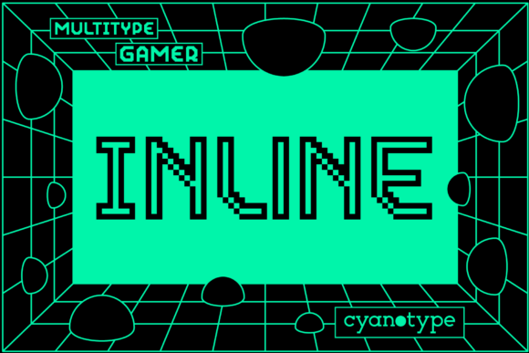 Gamer Inline: The Pixelated Font for Bold, Distinct Designs