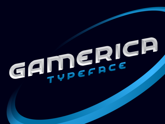 Gamerica: A Bold, Robotic Display Font for Modern Designs