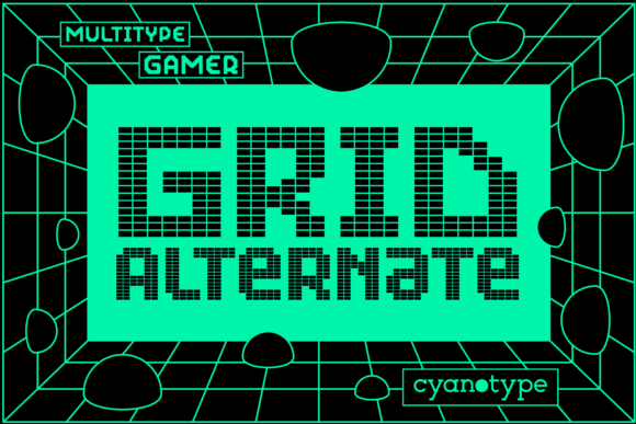 Grid Alternate: The Pixelated Display Font for Bold, Trendy Design