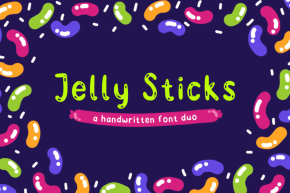 Jelly Sticks: A Playful Display Font for Creative Projects