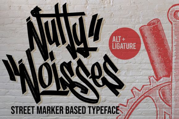 Nutty Noisses: The Graffiti Display Font That Demands Attention