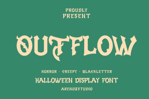 Outflow: A Charming Display Font for Joyful Design Projects