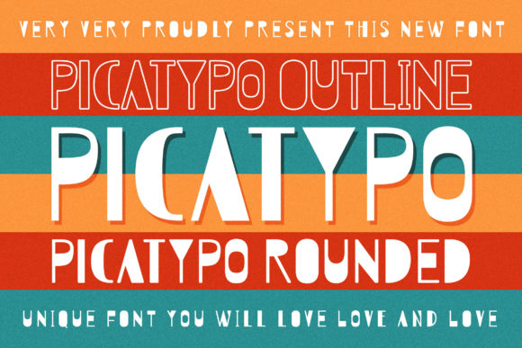 Picatypo: Strategic Typography for Vintage-Inspired Branding
